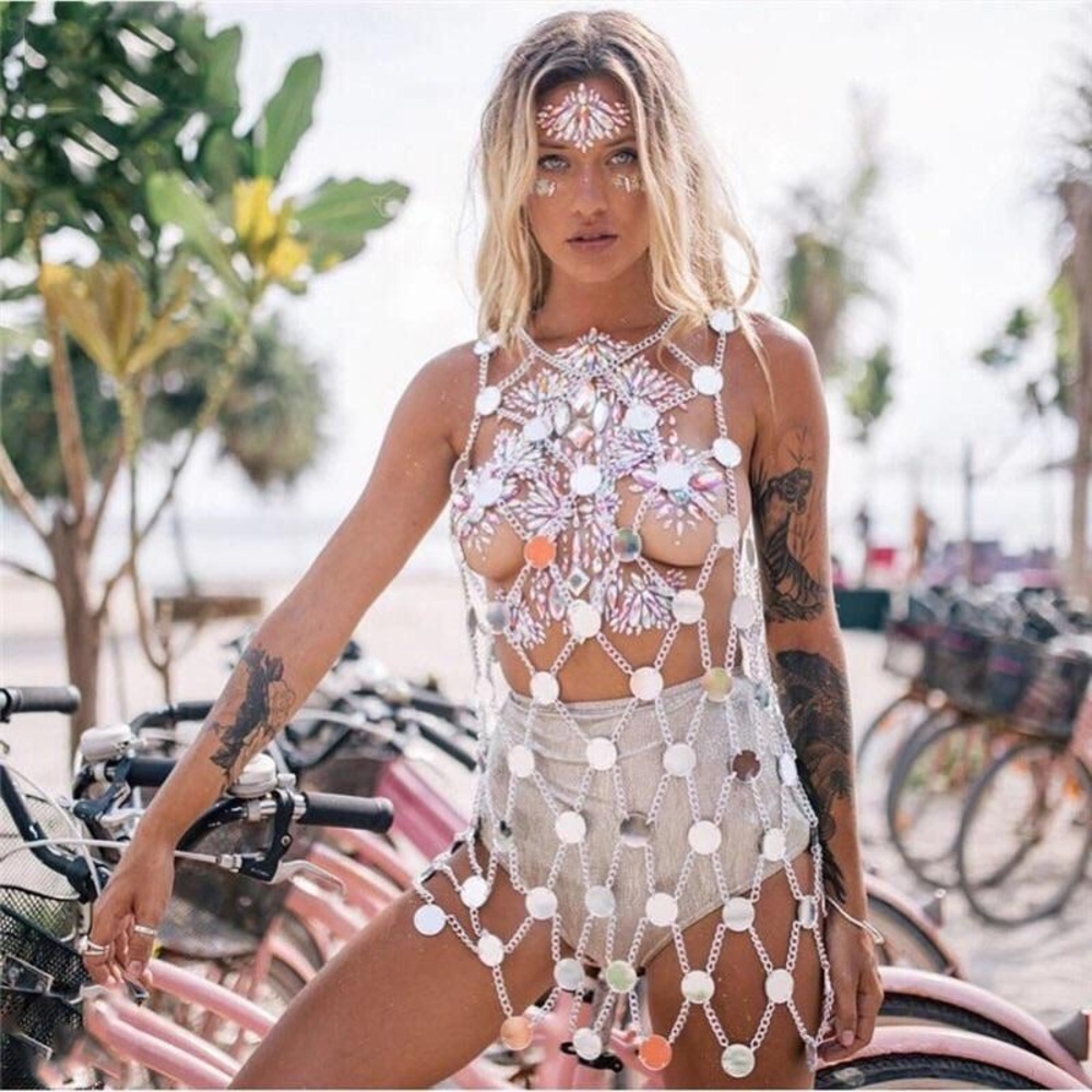 Rave Festival Crystal Rhinestone Face Jewels - Picture 6 of 16